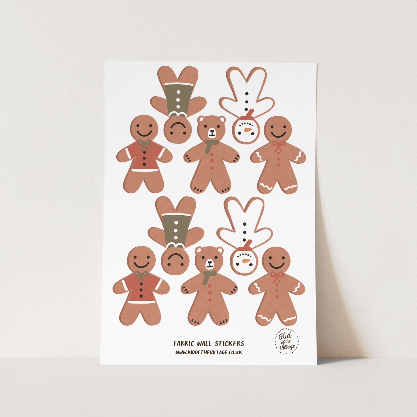 Gingerbread / Fabric Wall Stickers