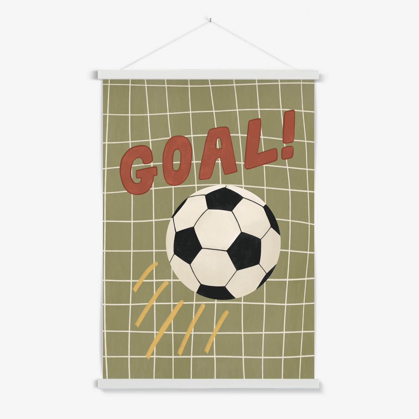 Goal in green / Print with Hanger