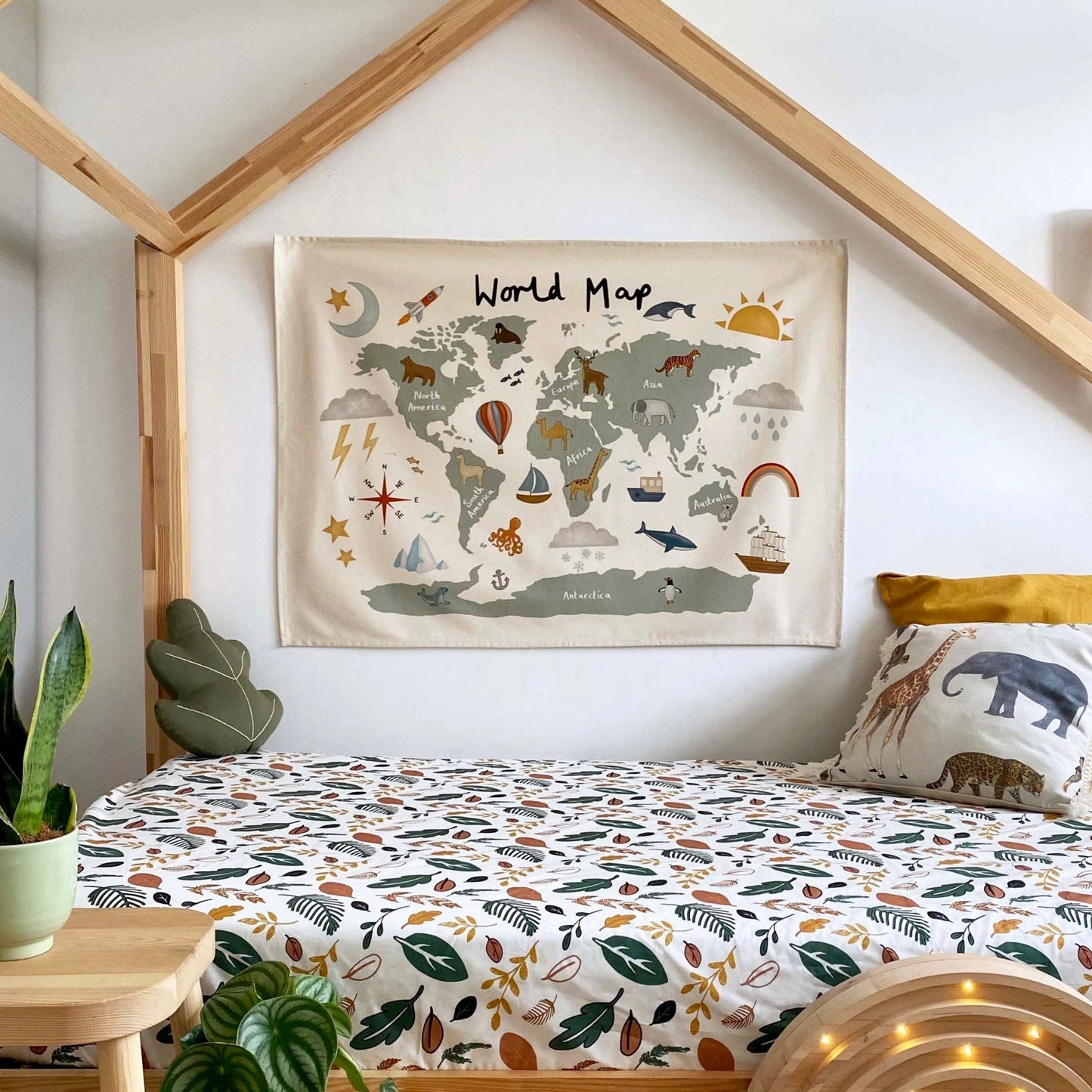 IMPERFECT SALE - World Map Wall Hanging (Large)