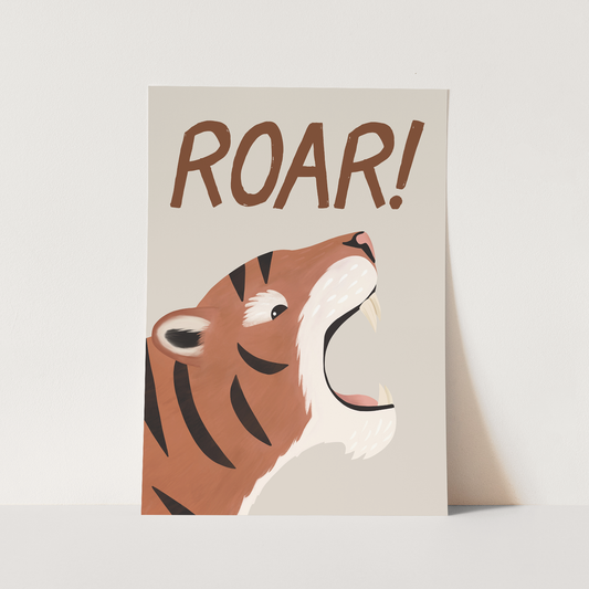 Roar Tiger in stone / Fine Art Print