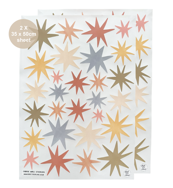 Wild Earth Stars / Fabric Wall Stickers