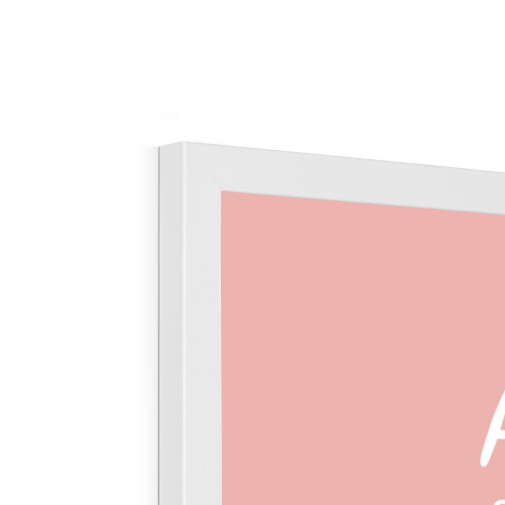 My Alphabet in pink / Framed Print