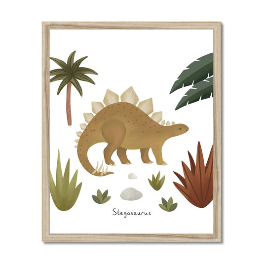 Stegosaurus / Framed Print