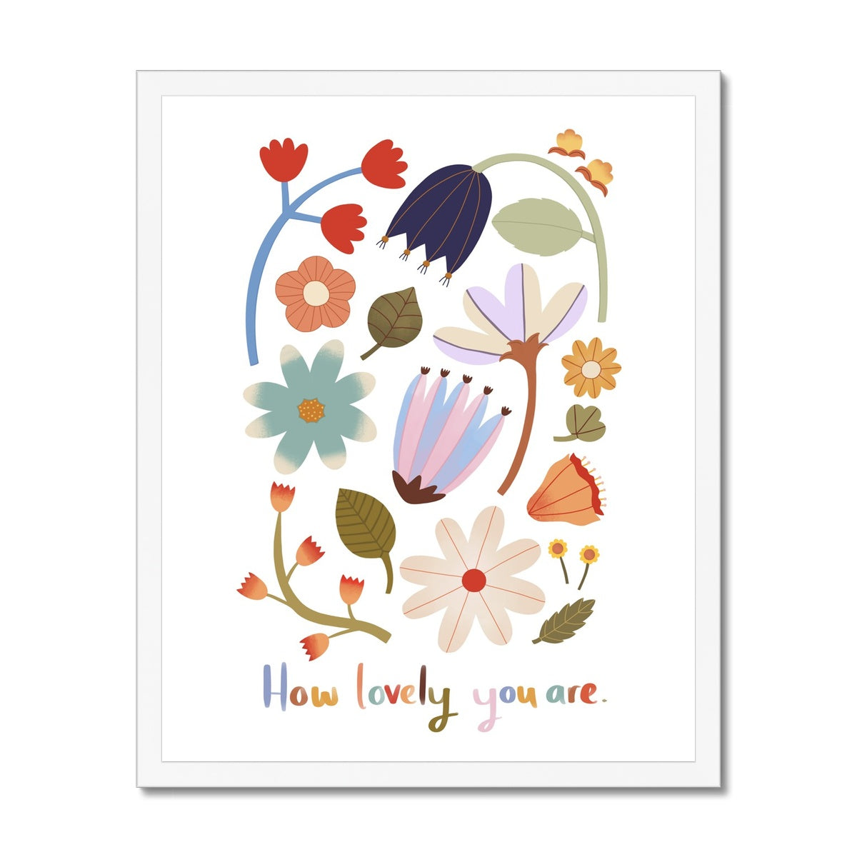 How lovely you are / Framed Print