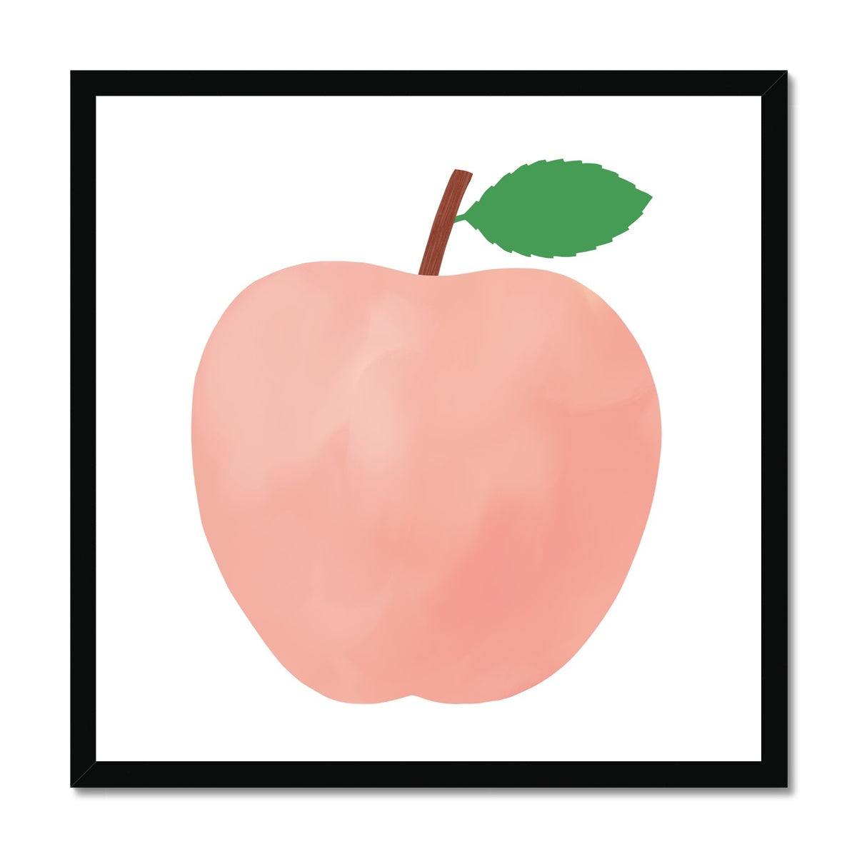 Pink Apple / Framed Print