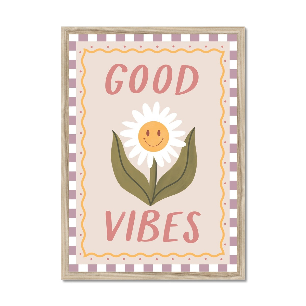 Good Vibes / Framed Print
