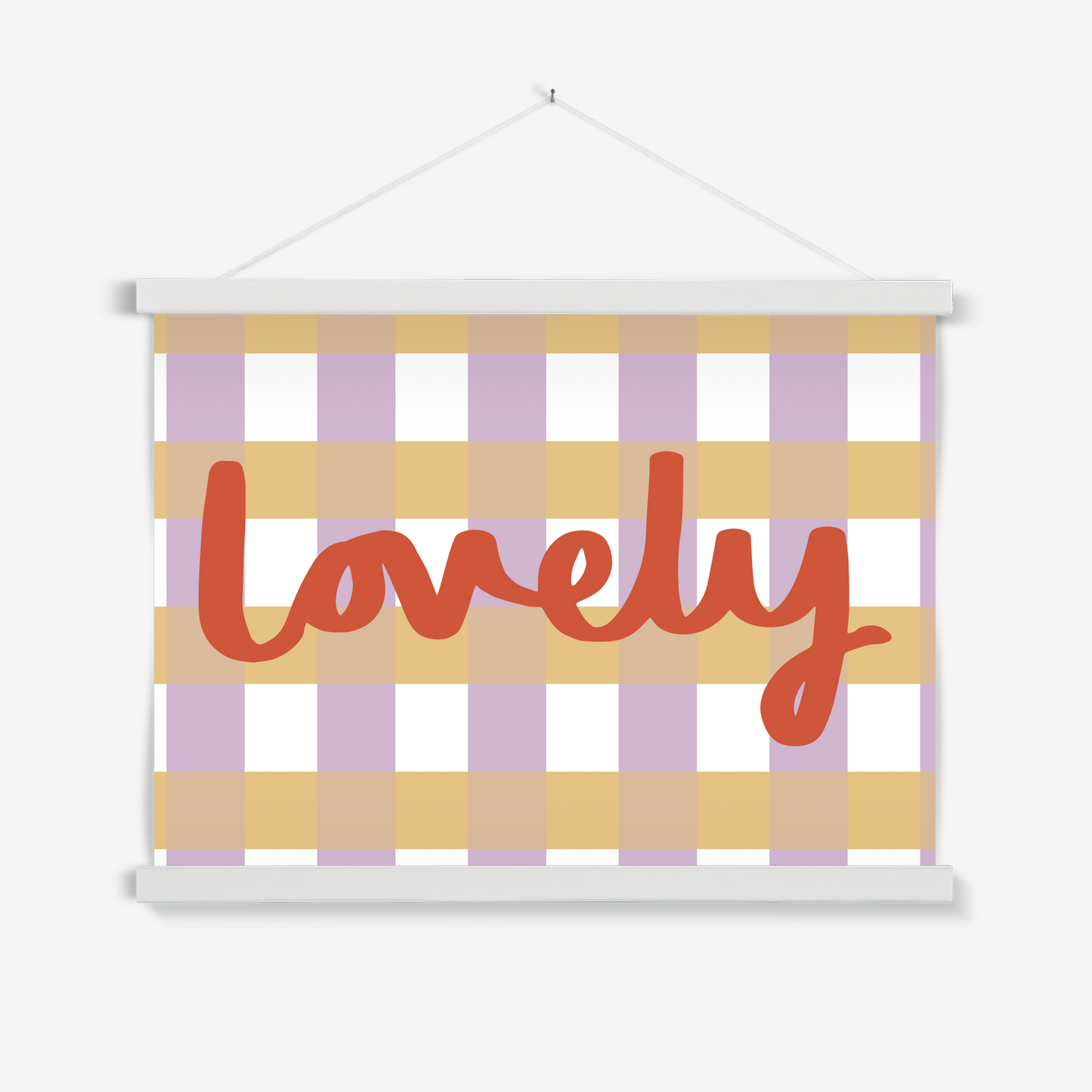 Lovely / Print with Hanger