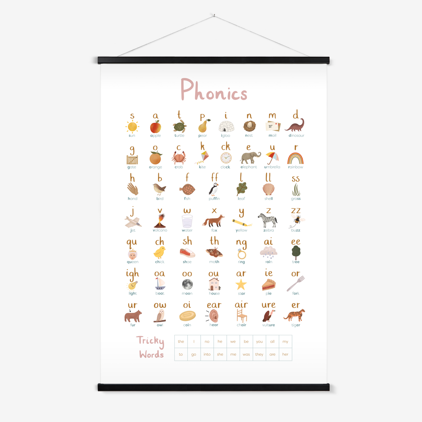 Phonics in pink / Print with Hanger