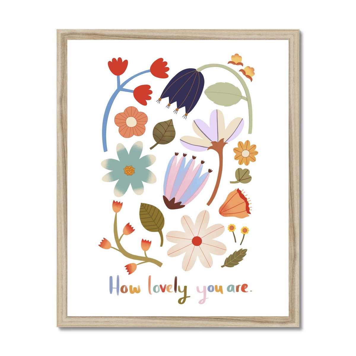 How lovely you are / Framed Print