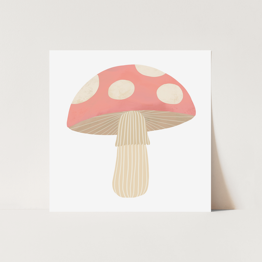 Mushroom in pink / Fine Art Print