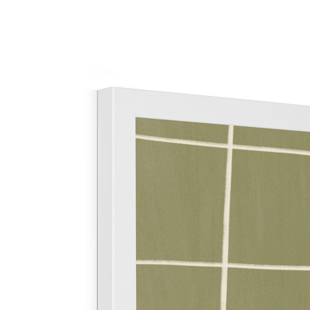 Goal in green / Framed Print