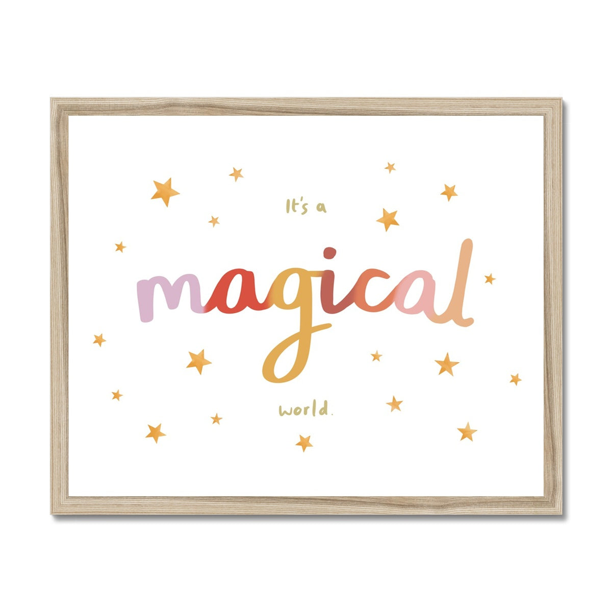 It’s a magical world / Framed Print