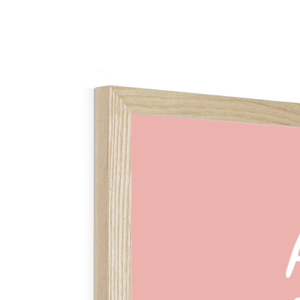 My Alphabet in pink / Framed Print