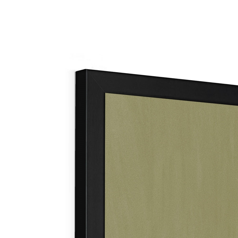 Football pitch in green / Framed Print