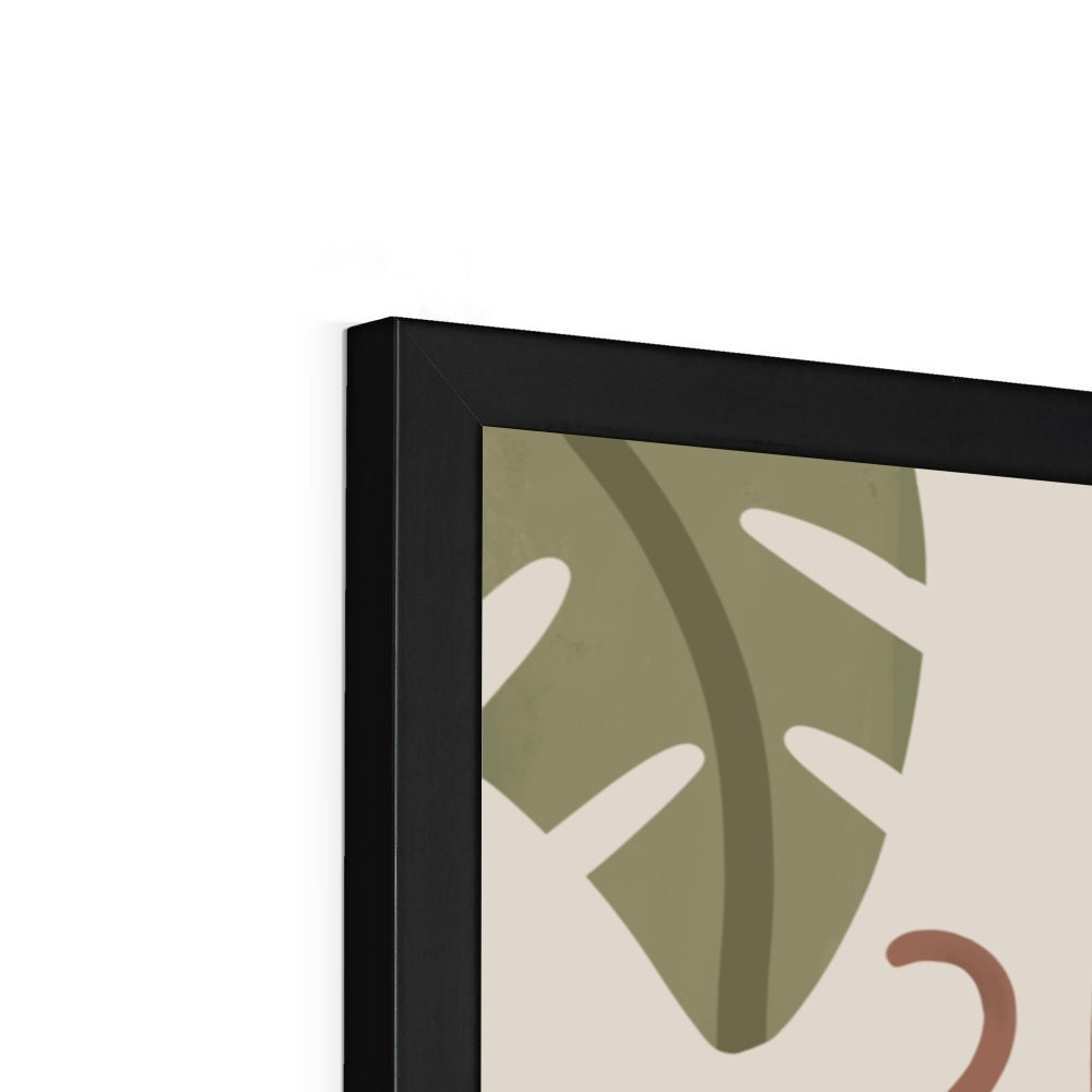 Welcome to the jungle in stone / Framed Print