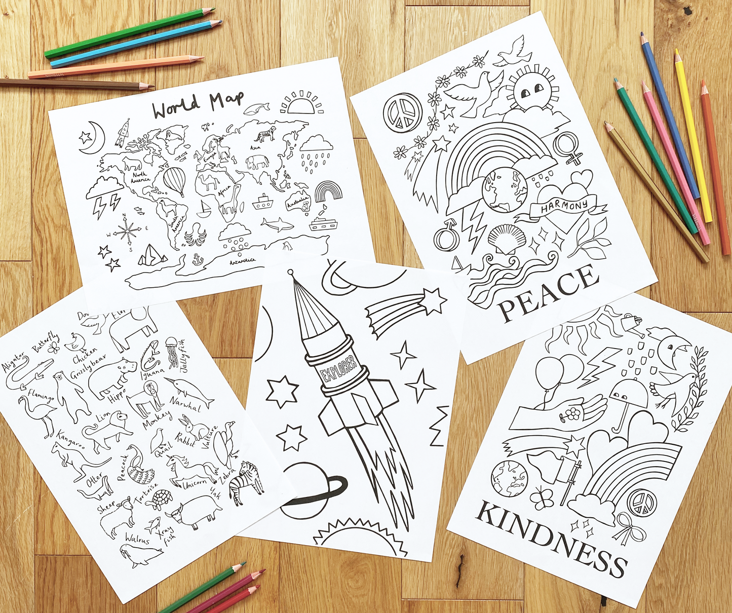 Kindness Colouring Printable