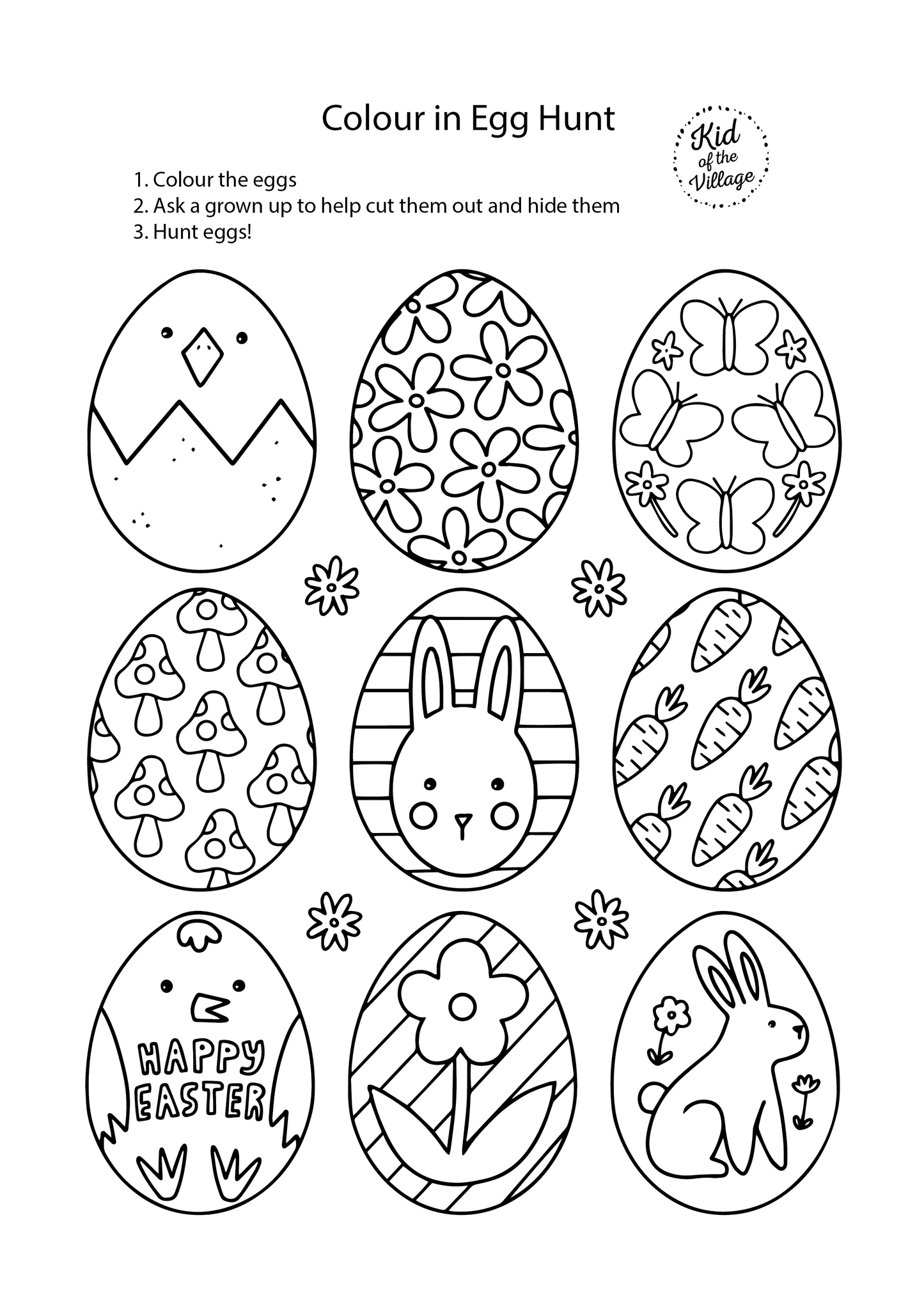 Egg Hunt Printable