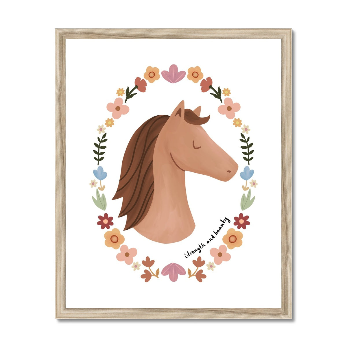 Strength and beauty / Framed Print