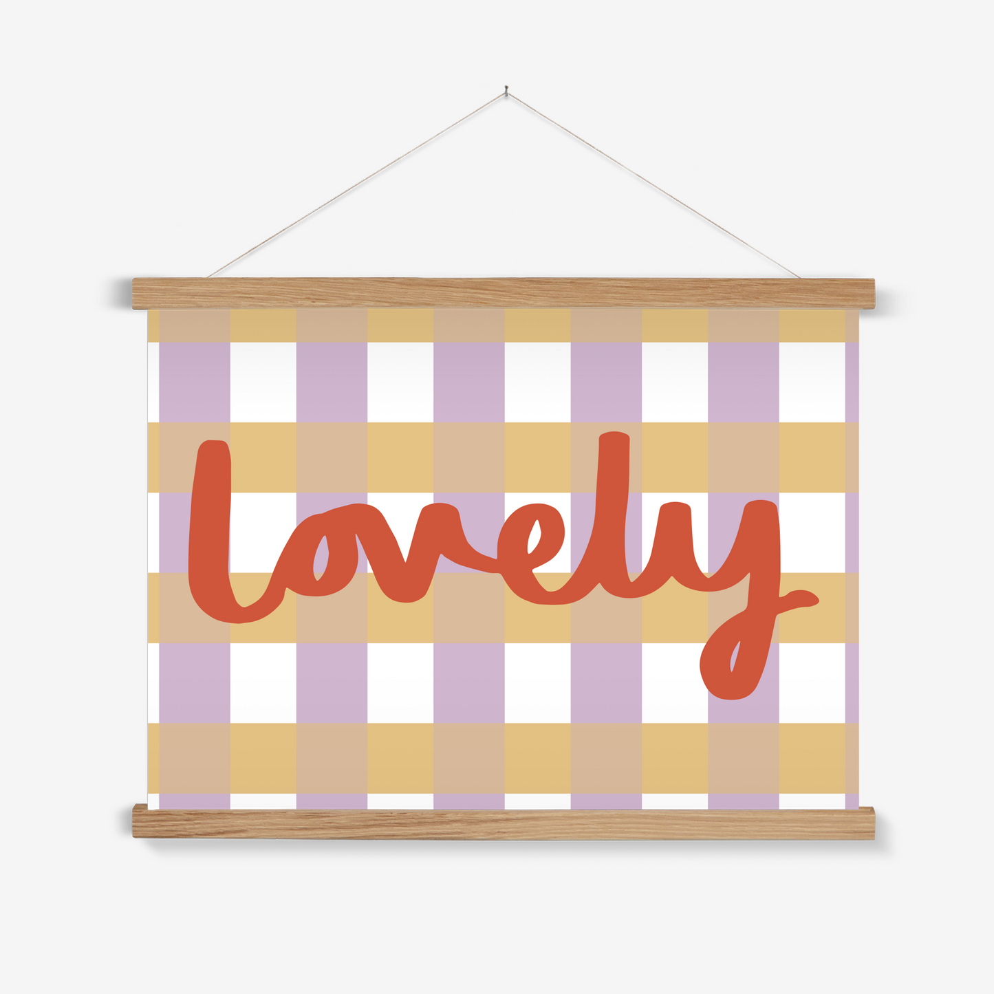 Lovely / Print with Hanger