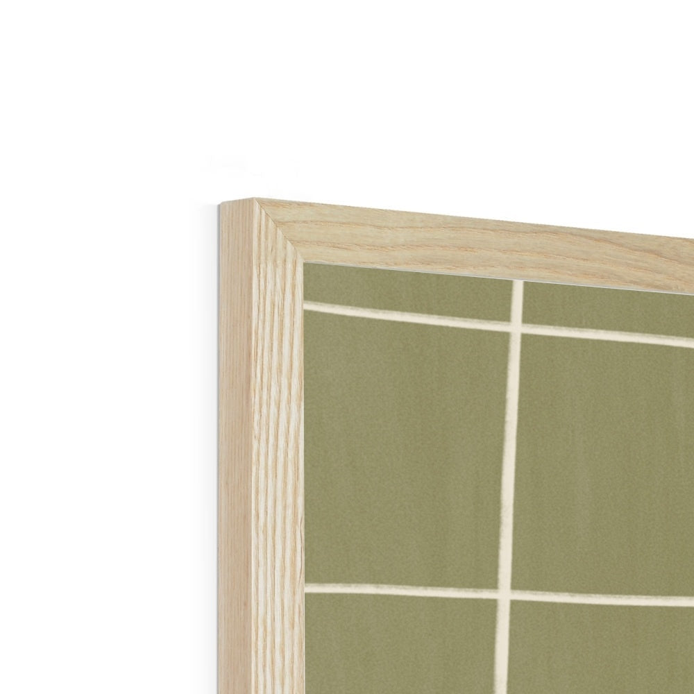 Goal in green / Framed Print