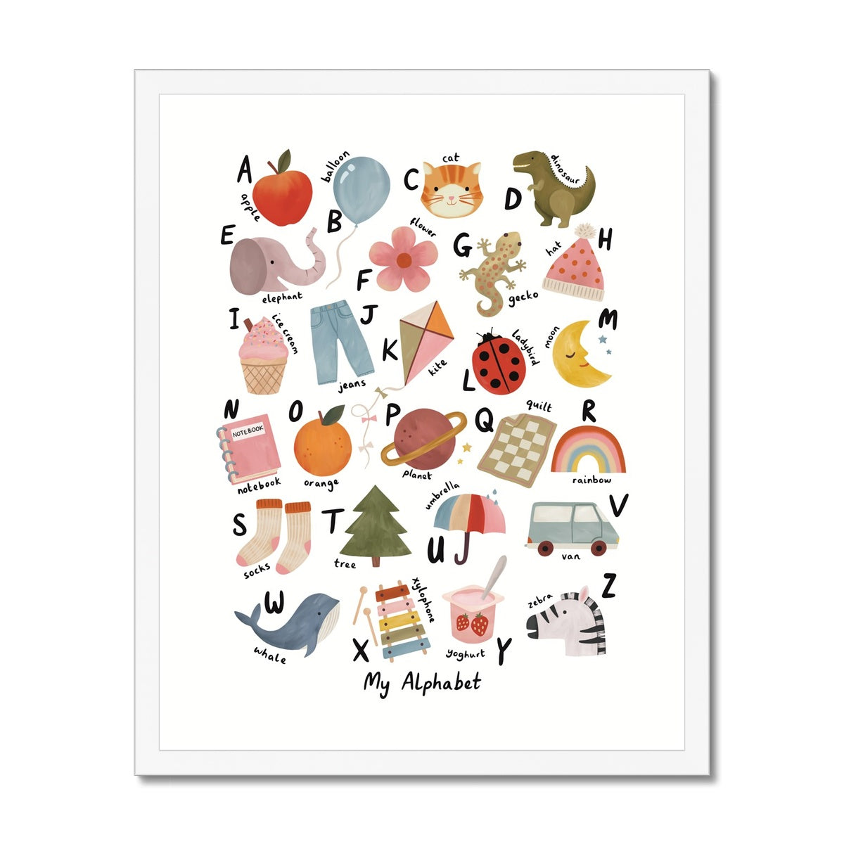 My Alphabet / Framed Print