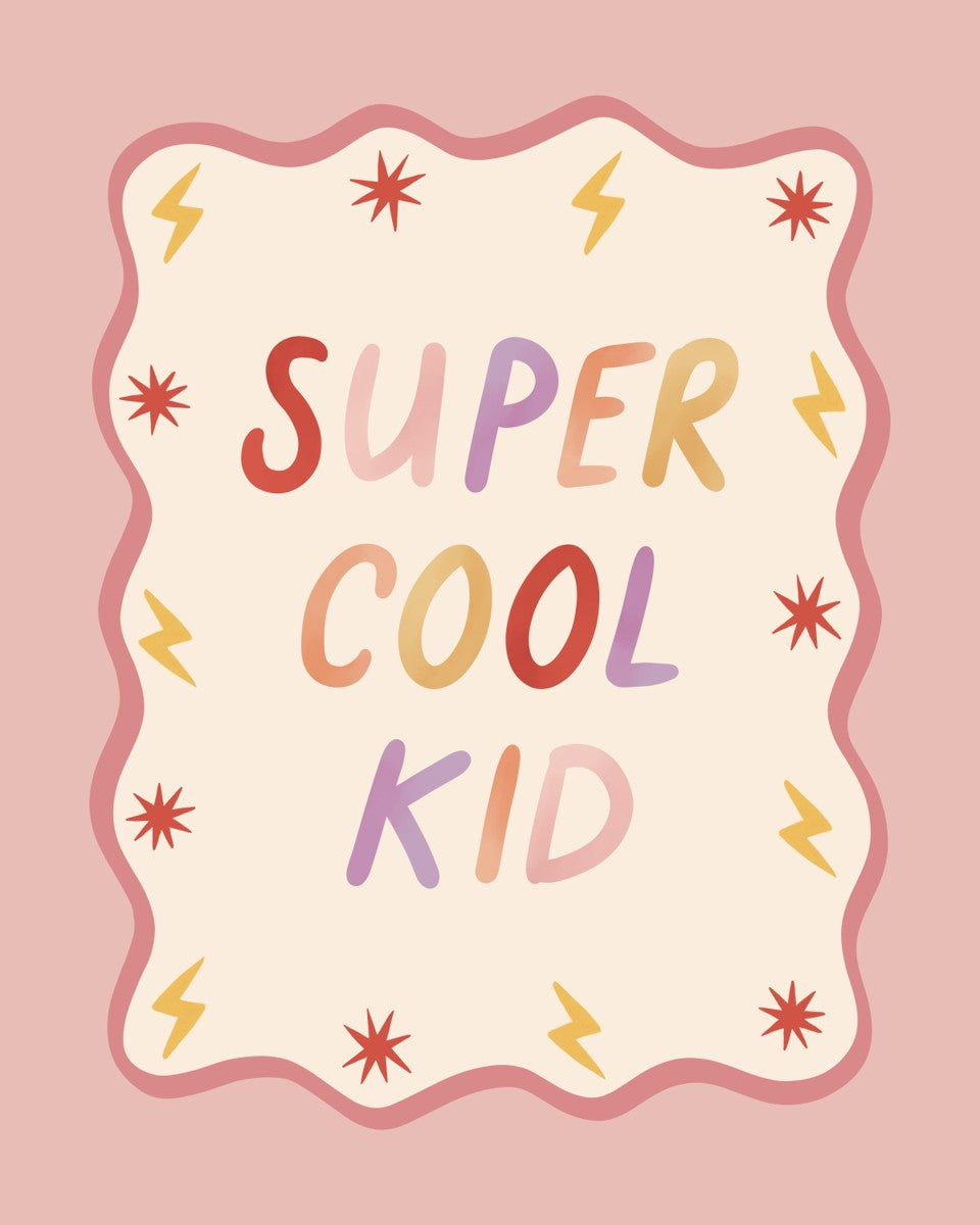 Super Cool Kid in pink