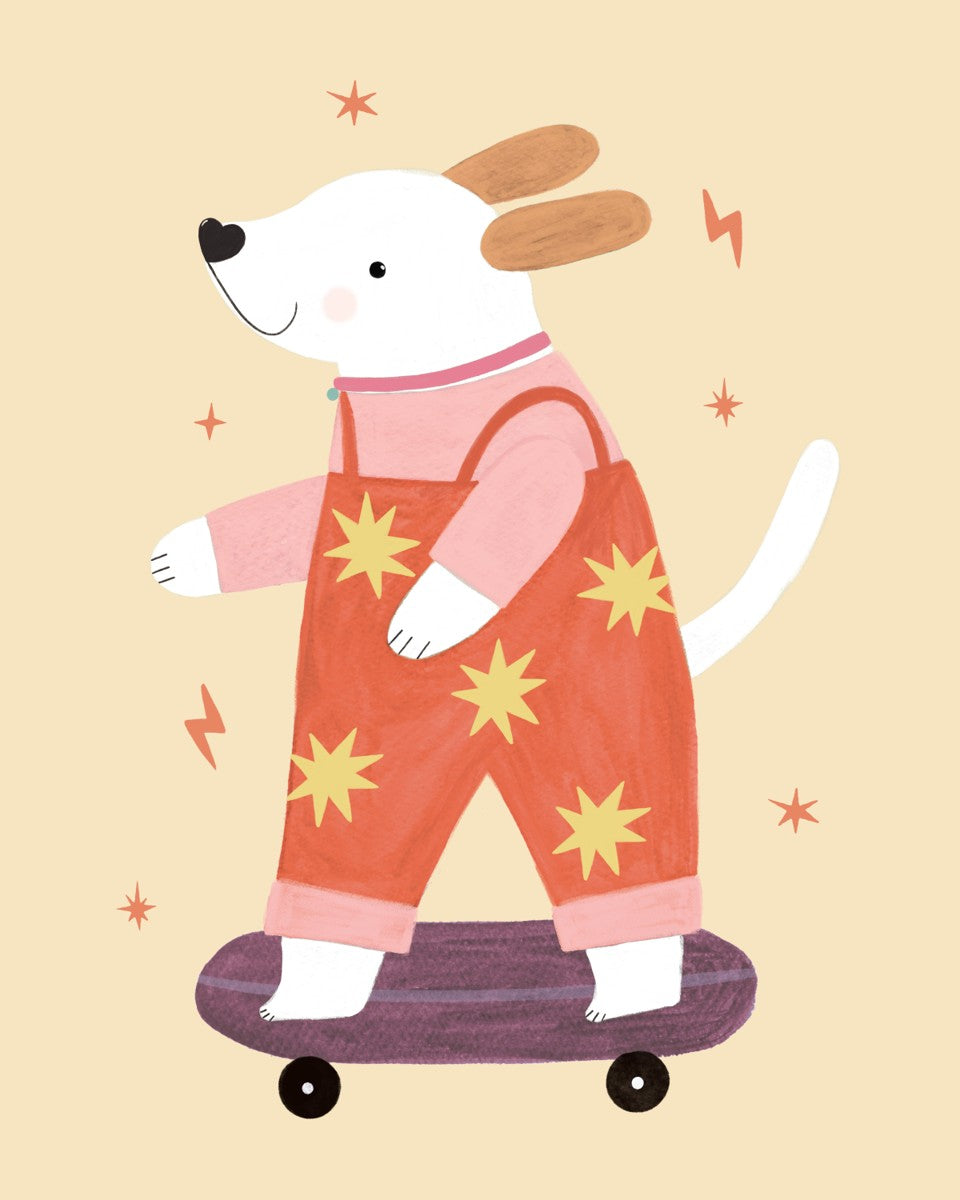 Skater Pup in red