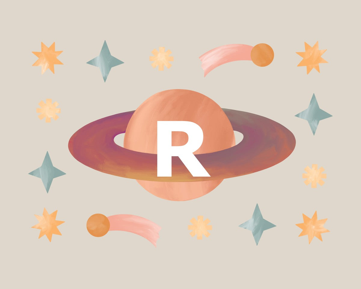 Personalised Planet print in stone