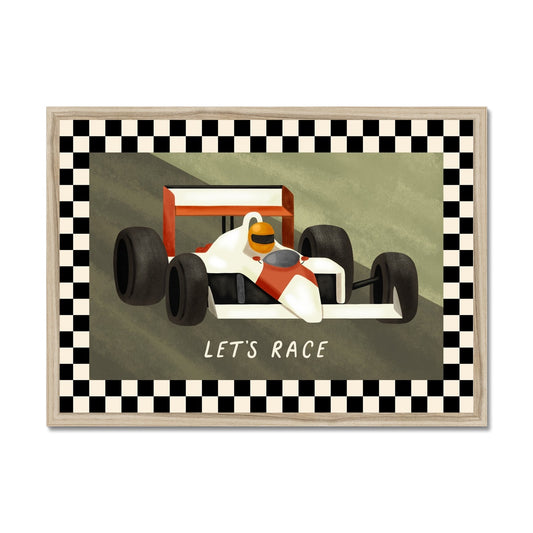 Let's Race / Framed Print