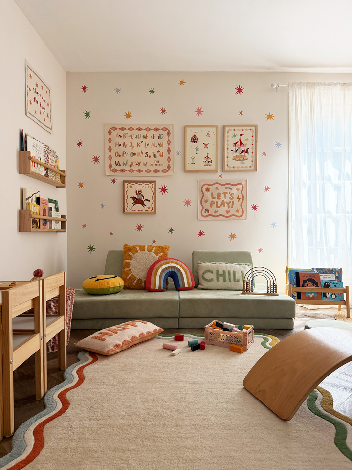 Alphabet Wall Hanging with Pink Border (Small)