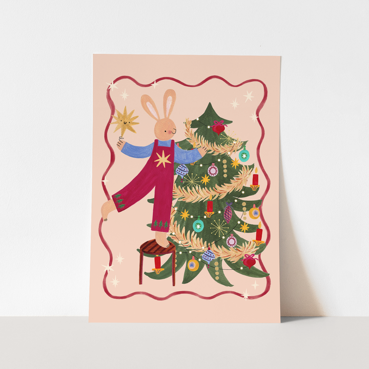 Bunny's Christmas Tree / Fine Art Print