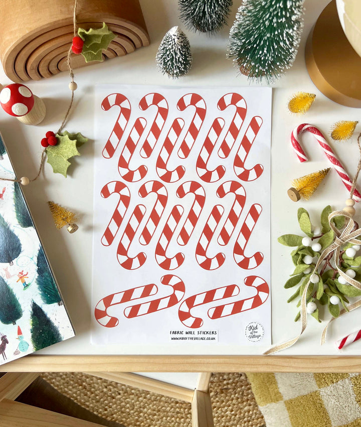 Candy Cane / Fabric Wall Stickers