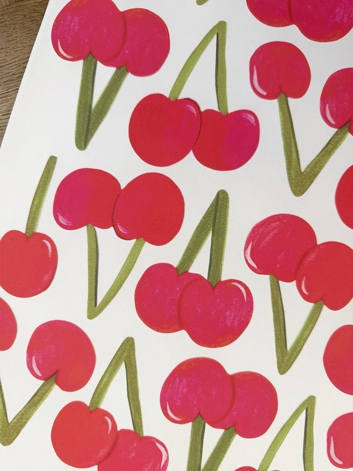Cherry / Fabric Wall Stickers