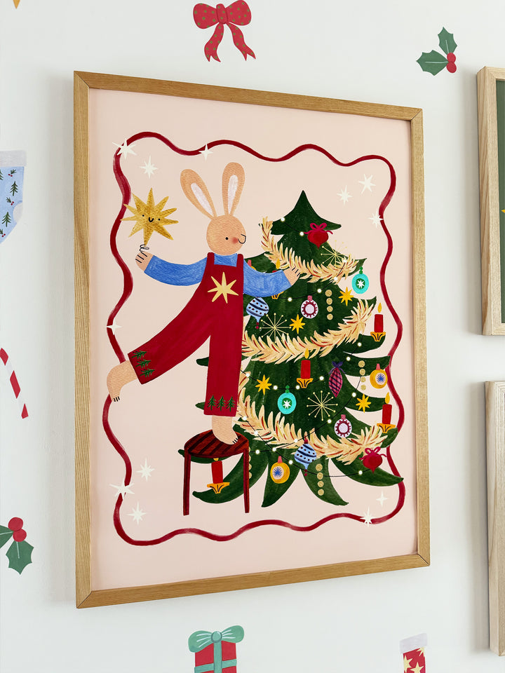 Bunny's Christmas Tree / Fine Art Print