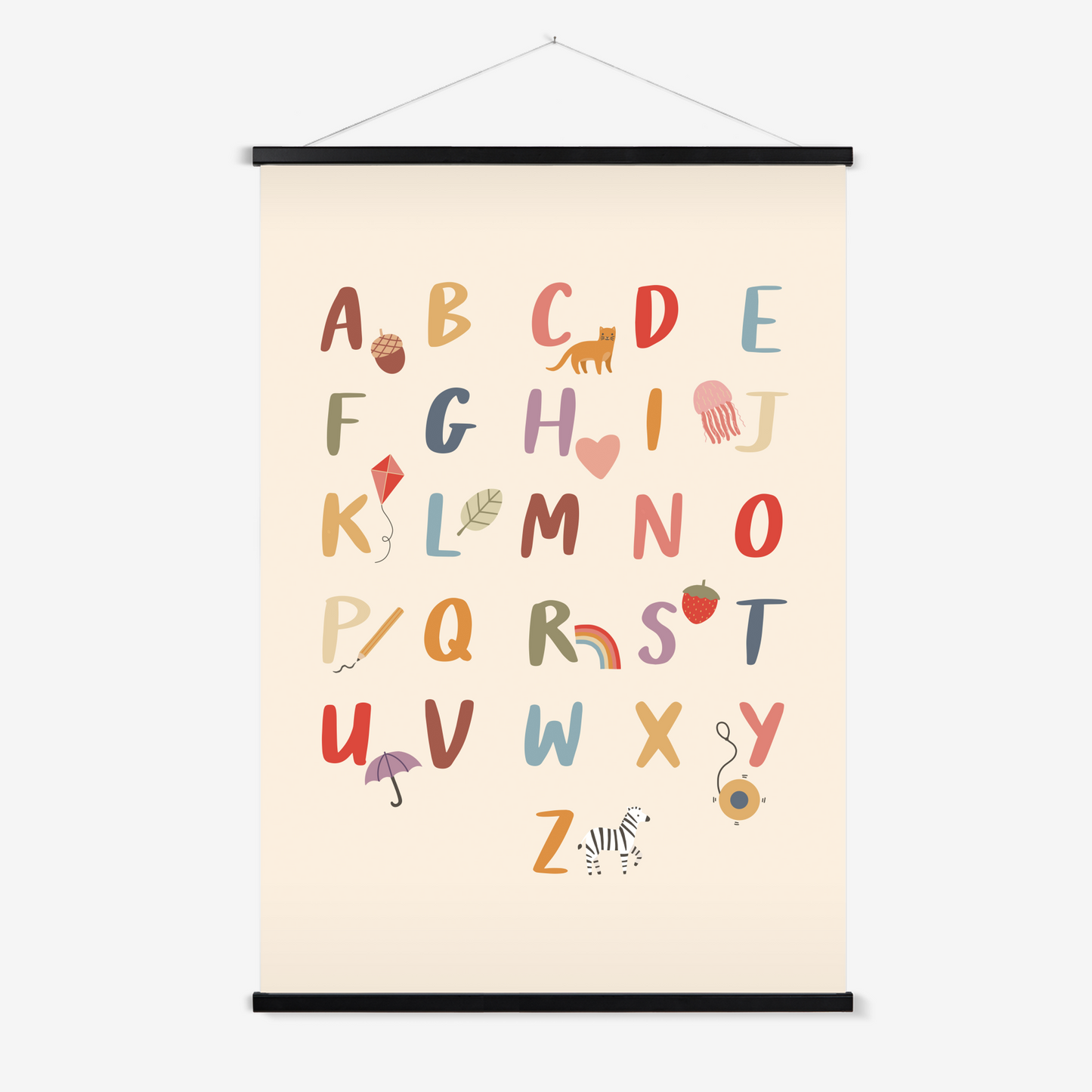Colourful Alphabet / Print with Hanger