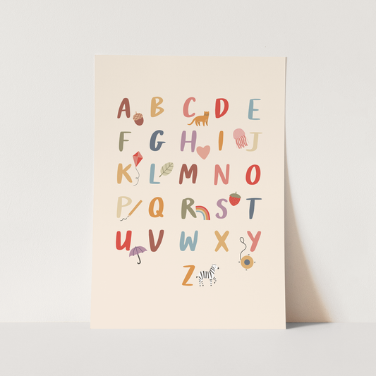 Colourful Alphabet / Fine Art Print