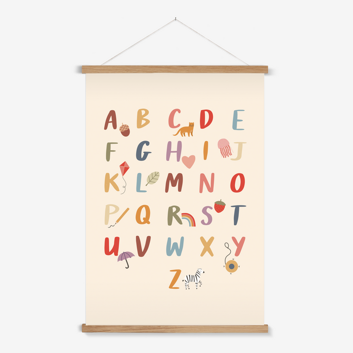 Colourful Alphabet / Print with Hanger