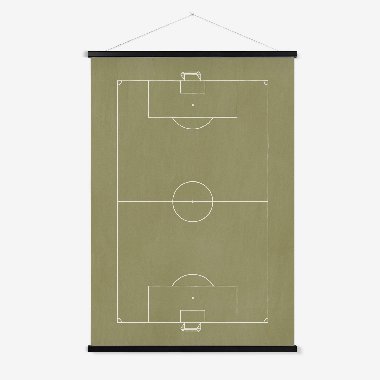 Football pitch in green / Print with Hanger