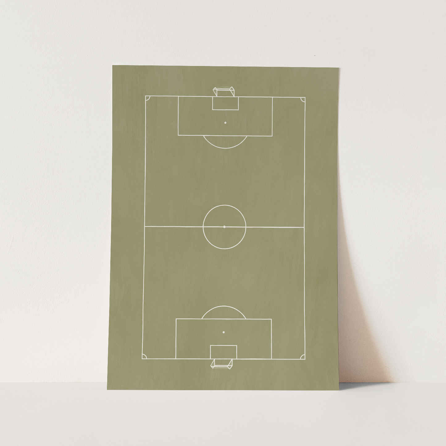 Football pitch in green / Fine Art Print