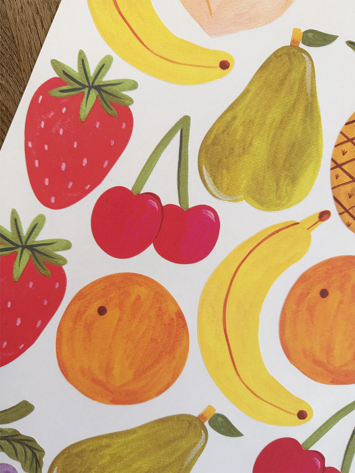 Fruit / Fabric Wall Stickers