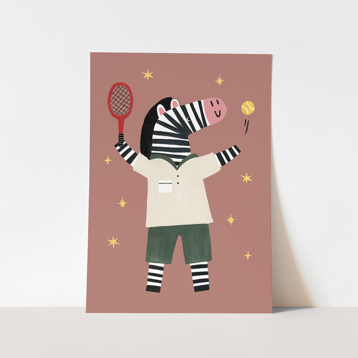 Game, Set, Zebra / Fine Art Print