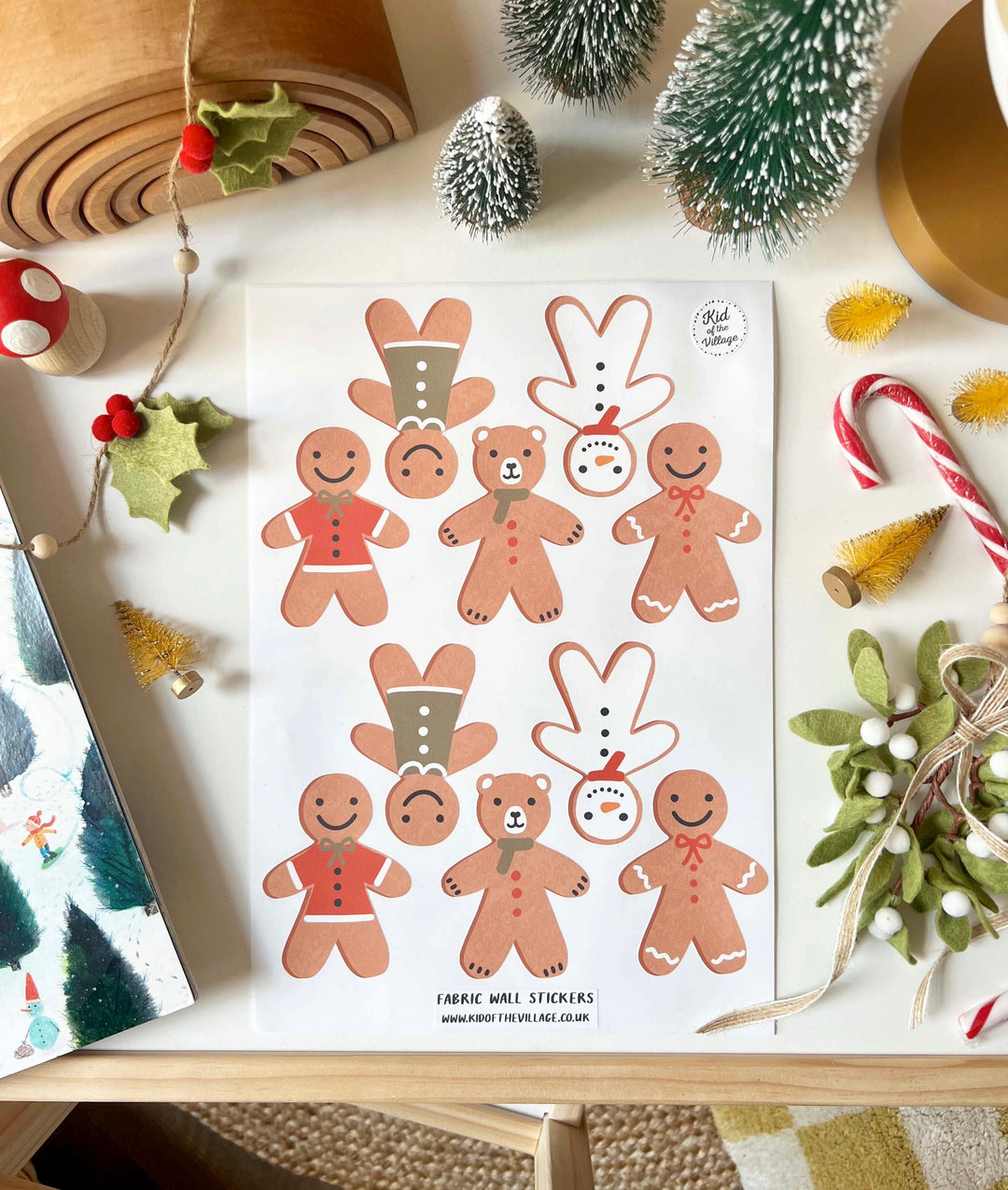 Gingerbread / Fabric Wall Stickers