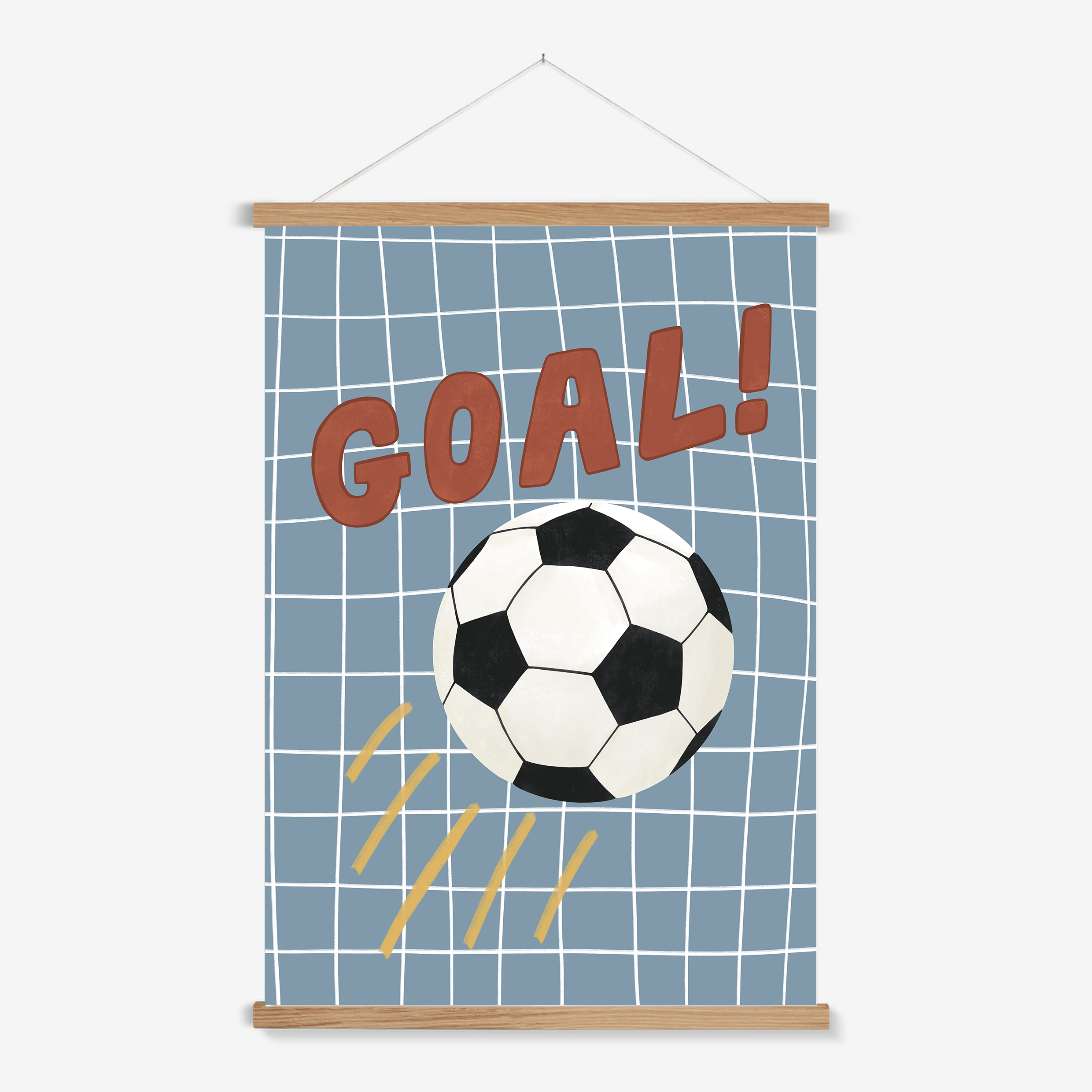 Goal in blue / Print with Hanger – Kid of the Village