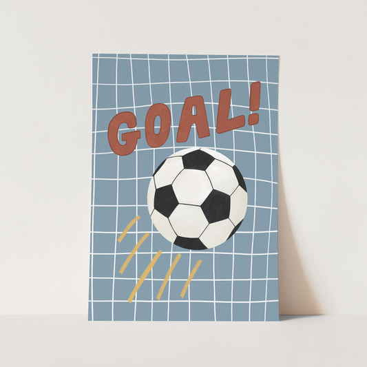 Goal in blue / Fine Art Print