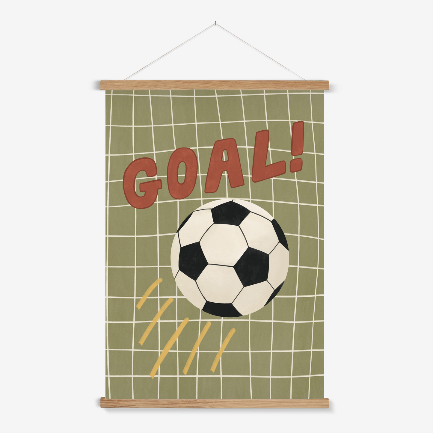 Goal in green / Print with Hanger
