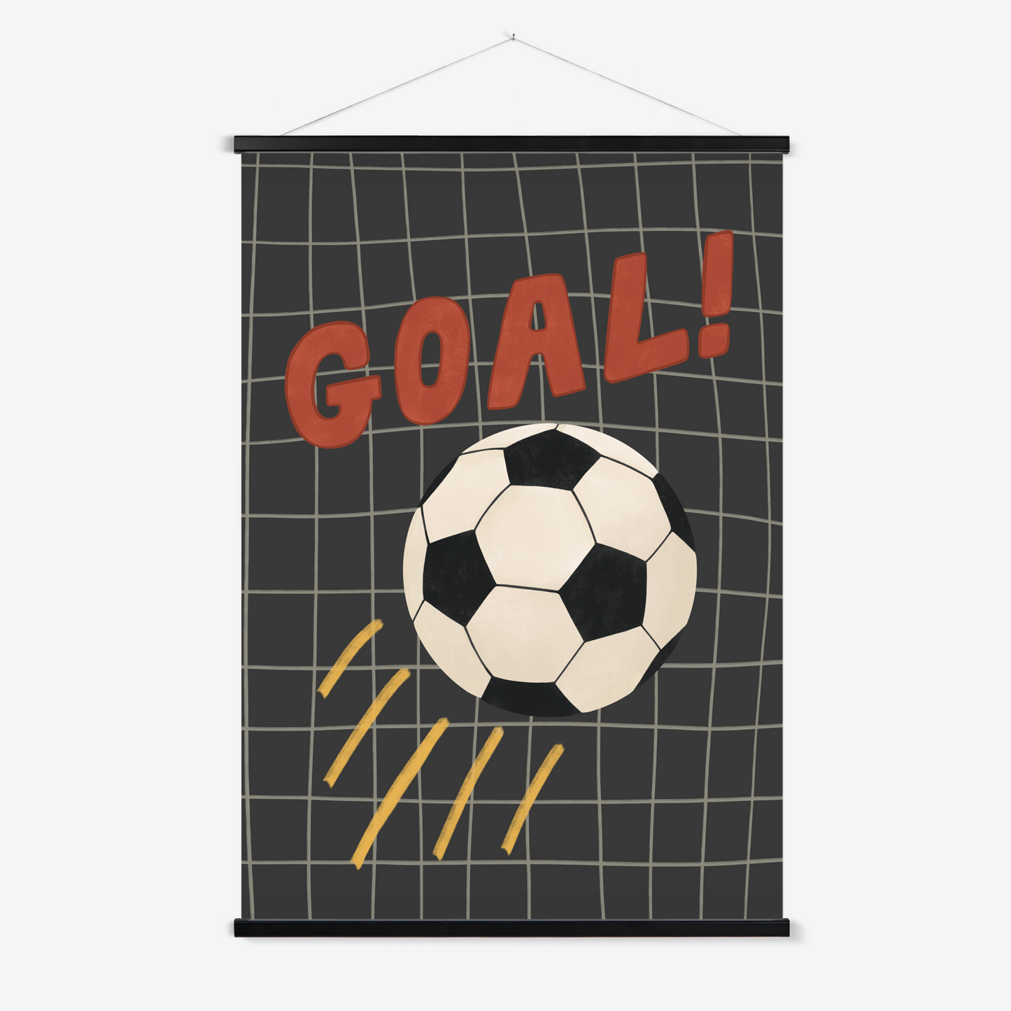 Goal in black / Print with Hanger