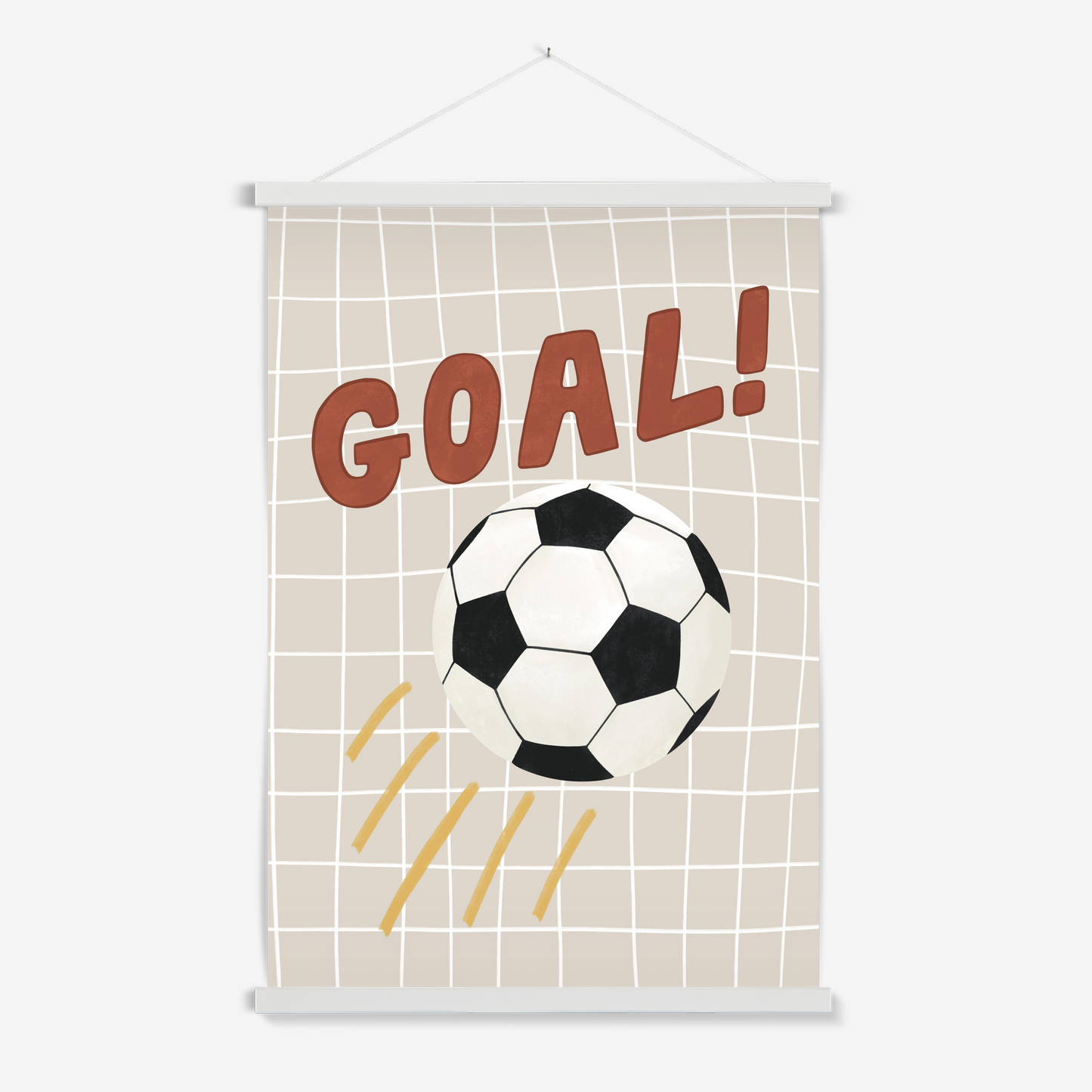 Goal in stone / Print with Hanger