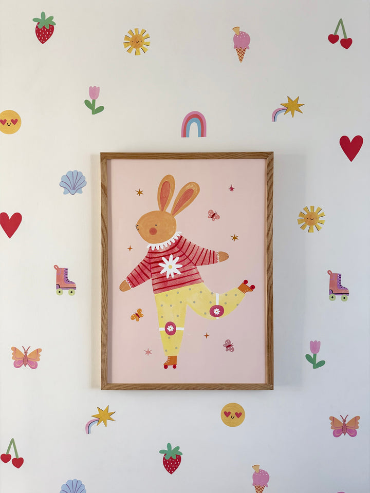 Happy Vibes / Fabric Wall Stickers