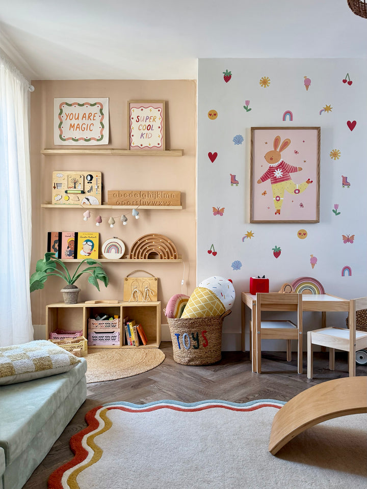 Happy Vibes / Fabric Wall Stickers