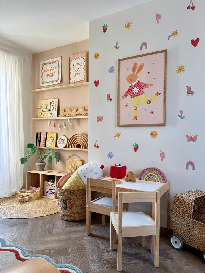 Happy Vibes / Fabric Wall Stickers